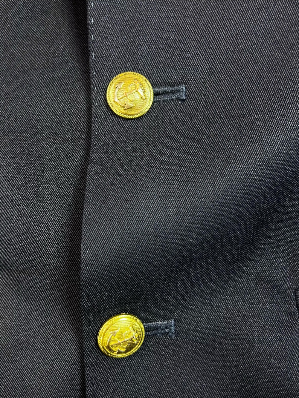J CREW Crewcuts Boys Ludlow Suit Jacket Navy Blue Two Gold Button Size 14 Preppy - Picture 5 of 12